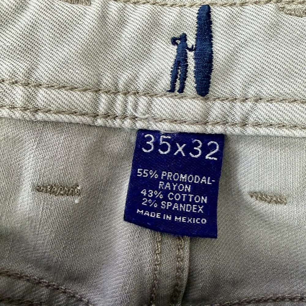 Johnnie O Pants Mens 35x32 Gray Denim Jeans 5 Pocket Preppy Casual Comfort - Picture 2 of 5